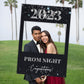 Prom Party or Graduation Black Silver Selfie Frame & Party Sign