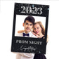 Prom Party or Graduation Black Silver Selfie Frame & Party Sign